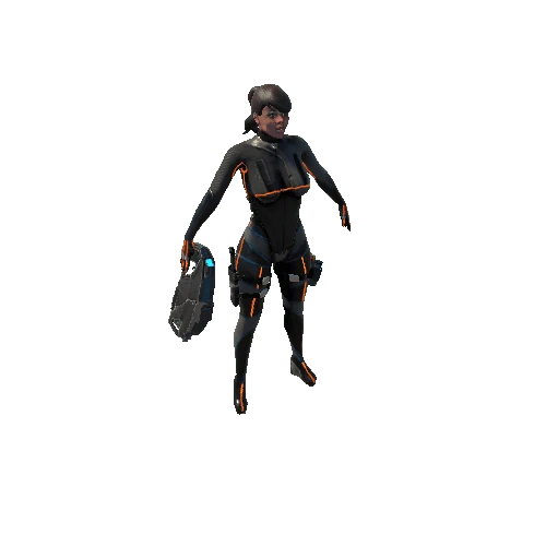 Sci-fi Agent Naomi No Helmet